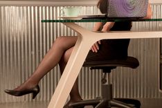 Jen Modern Desk & Credenza Glass Top 3 small