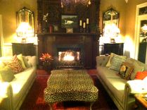 Leopard Leather Hair-On-Hide Ottoman Coffee Table 5 small