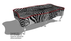 Leopard Leather Hair-On-Hide Ottoman Coffee Table 7 small