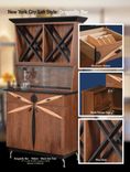 Dragonfly Dining/Conference Table ~ Industrial Modern Walnut Bow Top 5 small