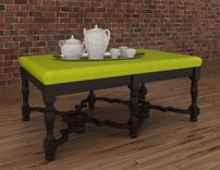 Zebra Hide Ottoman Coffee Table 3 small