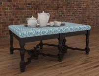 Zebra Hide Ottoman Coffee Table 4 small