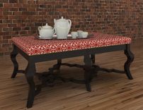 Zebra Hide Ottoman Coffee Table 5 small