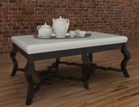 Zebra Hide Ottoman Coffee Table 6 small