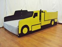 Dump Truck Twin Kids Bed Frame - Handcrafted - Truck Themed Children's Bedroom Furniture 4 small