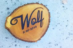 Rustic Wedding Name Plaque / Sign 2 small