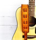 Custom Mountain Leather Guitar Strap 4 small