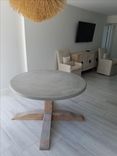 Concrete Top Round Pedestal Table 2 small