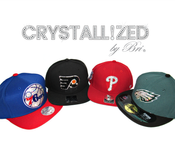 Any Team Crystallized Snapback Baseball Cap Nfl Nhl Mlb Nba Genuine European Crystals Bedazzled 1 small