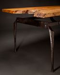 Forged Steel And Spalted Maple Coffee Table 3 small
