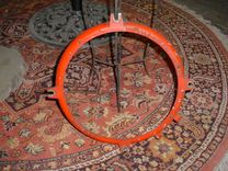 Sold Vintage Steam Engine Headlight Lens Holder, Framed Print, Burned Wood Mat 5 small