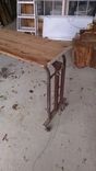 Metal Hospital Tray Meal Table On Wheels, Also Used As A Desk, 4 small
