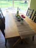 Three Board Cypress Table With Bread Board Ends 5 small