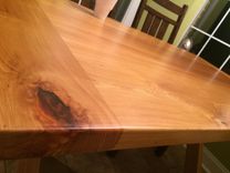 Three Board Cypress Table With Bread Board Ends 6 small