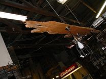 Louisiana Sinker Cypress Specimen Slab 3 Drop Light Fixture 7 Foot Long 4 small