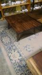 A Repurposed Coffee Table From Salvaged Cypress, Made On A Vintage Rca Victor Tv Or Radio Stand! 2 small