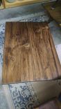 A Repurposed Coffee Table From Salvaged Cypress, Made On A Vintage Rca Victor Tv Or Radio Stand! 3 small
