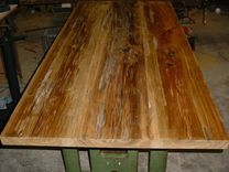 Sinker Cypress Tables With Industrial Style Pedestal Metal Legs, Live Or Natural Edges 5 small