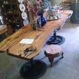 Sinker Cypress Table And Bench Steampunk, Industrial 3 small