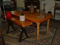 7 Foot Golden Cypress Harvest Table 1 small