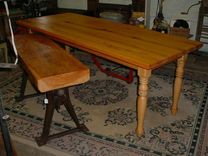 7 Foot Golden Cypress Harvest Table 2 small