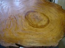 Sold Barber Chair Cypress Slab Top Indusrtial Style Dinning Table 5 small
