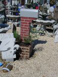 Lifetime Concrete Faux Brick Usps Postal Mailbox Post, 2 Pcs. 3 small