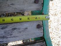 Sold 5' Victorian Garden Bench Heavy And Very Old! 6 small