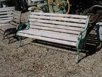 Sold 5' Victorian Garden Bench Heavy And Very Old! 1 small