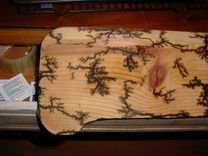 Blue Tooth Keyboard Holder Stand Carved With Fire On Wood Design! 6 small
