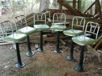 Sold Heart Of The Cypress Soda Fountain Bar Stools 14 7 small