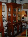 Louisiana Cypress Wood And Glass Door Display Cabinets 2 small