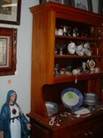 Louisiana Cypress Step Back Bookcase Display Cabinet 2 small