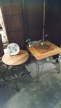 Custom Made Cypress Top Raised Panel Lamp Table 1 small