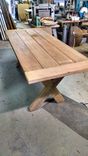 Cross Buck Table & Benches, Choice Of Wood And Finish 4 small