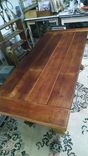 Cross Buck Table & Benches, Choice Of Wood And Finish 2 small