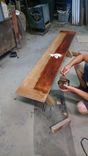 Cross Buck Table & Benches, Choice Of Wood And Finish 3 small