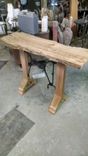 Double Pedestal Cypress Foyer Or Sofa Table 4 small