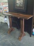Double Pedestal Cypress Foyer Or Sofa Table 1 small