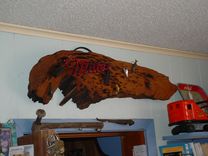 Miller Beer Neon Swamp Art On Cypress Pecky Drift Wood 2 small