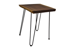 Walnut Bedside Table, Wood Nightstand, Live Edge Night Stand, Modern Nightstand 2 small