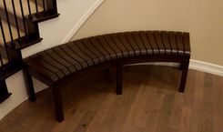 Curved Hallway Bench 2 small