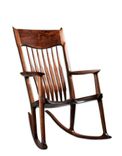 Walnut Maloof Inspired Rocking Chair 4 small