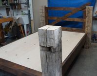 Reclaimed Post & Trundle Bed 5 small