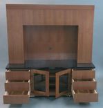 !00% Clear Walnut Entertainment Center 2 small