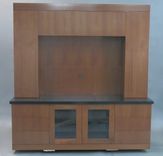!00% Clear Walnut Entertainment Center 1 small