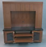 !00% Clear Walnut Entertainment Center 5 small
