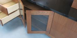 !00% Clear Walnut Entertainment Center 6 small