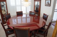 Purple-Heart Dining Table 3 small