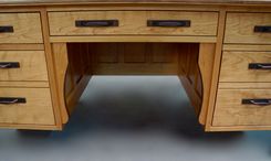 Cherry-Mission Style Executive Desk 3 small